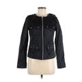 MICHAEL Michael Kors Jacket: Short Black Print Jackets & Outerwear - Women's Size 6