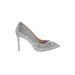 Jeffrey Campbell Heels: Pumps Stiletto Glamorous Silver Shoes - Women's Size 41 - Pointed Toe