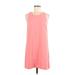 Leith Casual Dress - Shift: Pink Solid Dresses - Women's Size Medium