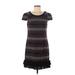 Vanessa Virginia Casual Dress - Sweater Dress: Burgundy Fair Isle Dresses - Women's Size 6