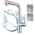 Wasserhahn Küche Horow Hochdruck Küchenarmatur mit Brause Ausziehbar, Einhebel Mischbatterie für