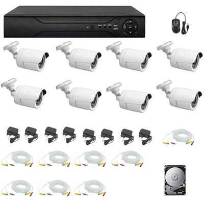 Housecurity - videoüberwachungskit 8 kameras 5 mpx dvr 16 kanäle hd 1 tb + kabel