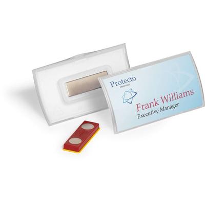 Durable - Namensschild click fold 40x75 mm mit Magnet verdrehsicher pp, Packung à 10 Stück, Image