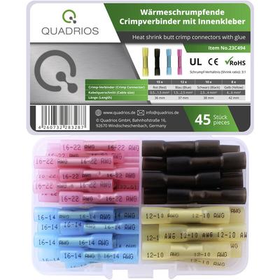 Quadrios 23C494 Stoßverbinder 0.5 mm² 6 mm² Rot, Blau, Schwarz, Gelb 45 St.