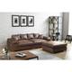 Big Sofa Megasofa Riesensofa arezzo - Vintage Hellbraun inkl.Hocker