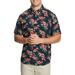 Regular Fit Hibiscus Short Sleeve Button-down Shirt