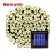 Solar Outdoor Light String 6.5M-30Leds/7M-50Leds/12M-100Leds/22M-200Leds/30M-300Leds 8 Function Indoor and Outdoor Decorative Lights Halloween Christmas Wedding Indoor and Outdoor Decorative Lights