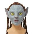 Avatar Head Cover Cos Men's and Women's Latex Alien Elf Head Cover Movie Same Avatar 2 Character Mask