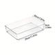 Desktop Drawer Organizer: Transparent Plastic Divider Boxes for Kitchen Utensils, Stationery, and Small Items, Efficient Storage Solution