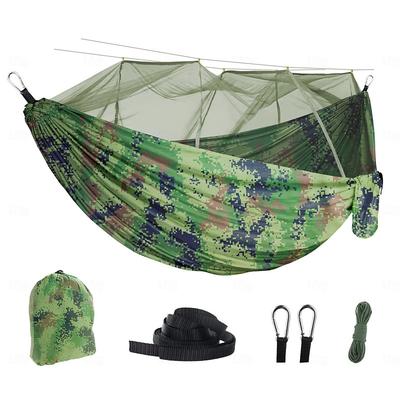 Outdoor Hammock With Mosquito Net, Nylon Double Person Camping Hammock, Portable Hammock With Mosquito Net - Perfect for Outdoor Camping