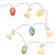 Easter New Product LED Crack Egg Rabbit Mixed Light String Remote Control Battery Box Home Decoration Colorful Light