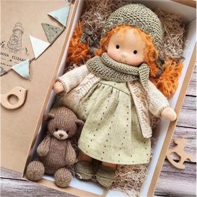 Cotton Waldorf Doll Doll Artist Handmade Festival Thumb Gift Box