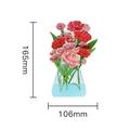 Pop Up Greeting Card For Mother's Day 3D Hydrangea Flower Paper Carving Ornament Creative Birthday Wishing Handmade Gift Thanksgiving Wishing Card For Mother Mother's Day Gift 1pc