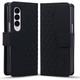 Phone Case For Samsung Galaxy Z Fold 5 Z Fold 4 Z Fold 3 Wallet Case Flip Cover Kickstand Card Slot Shockproof Solid Color PC PU Leather