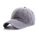 Men's Wash Baseball Cap Black White Cotton Buckle Modern Contemporary Daily Wear Vacation Pure Color Sunscreen Sports