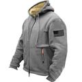 Men's Full Zip Hoodie Sweat Jacket Jacket Brown Gray Hooded Graphic American Flag Zipper Print Sports Outdoor Sports Streetwear Hot Stamping Fleece Designer Basic Casual Winter Clothing Apparel