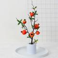 Women's Day Gifts LED Butterfly Night Light Wealth Fruit Red Fruit Atmosphere Light Room Green Plants Artificial Flowers Tulip Simulation Flower Decoration Mother's Day Gifts for MoM