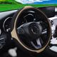 New car summer steering wheel cover Breathable PU fiber leather Breathable mesh cloth no inner ring car steering wheel cover