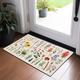 Fresh Flowers Doormat Floor Mats Washable Rugs Kitchen Mat Non-Slip Oil Proof Rug Indoor Outdoor Mat Bedroom Decor Bathroom Mat Entrance Rug