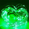 St. Patrick's Day Lights Green Color 8 Models 5m 10m 20m USB LED Holiday Fairy Lights Waterproof LED Silver Copper Wire String with Remote for Christmas Party Wedding Decoration 1pc