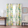 2 Panels Geometric Pattern Curtain Drapes 100% Blackout Curtain For Living Room Bedroom Kitchen Window Treatments Thermal Insulated Room Darkening