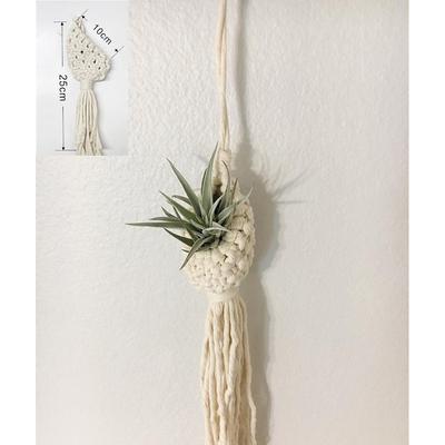 Handmade Macrame Hanging Planter Indoor For Air Plant Tillandsia Small Plants,Bohemian Home Decorative Garden Indoor Jungle, Boho Hanging Planters Macrame Plant Hangers Air Plants Hanging Basket