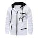 Men's Military Tactical Hoodie Graphic Prints Fashion Daily Casual Men's Hoodie Zip Hoodie Outerwear Vacation Going out Streetwear Hoodies Black White Red Hooded Print Spring Fall Designer