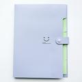 1pc 5-Pocket Cute Folder With Labels Letter Size Expanding File Folder For School Office Home