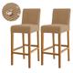 2 Pcs Water Repellent Bar Stool Cover Stretch Counter Stool Pub Chair Slipcover Cafe Barstool Cover for Patio Outdoor Bar Restrant Wedding with Elastic Bottom