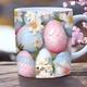 Easter Coffee Egg Mug, 350ml Large Capacity Egg Cups, Easter Dining Products Cup with Comfortable Grip for Juice, Whiskey, Coffee, Ice Cream