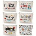 Nurse Survival Kit Nurse Practitioner Gifts Nursing Makeup Bags Cosmetic Funny Travel Pouch Bag for Women Nurses Practitioner Supplies