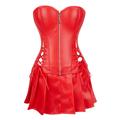 Women's Black and Red Corset Shapewear Pure Color Corsets Party Going out Club Polyester Breathable Bandeau Sleeveless Backless Hole Summer Spring Black Red