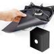 8 Pack Black Reusable Teflon coated Fiberglass Gas Stove Burner Cover Protector for Home Kitchen