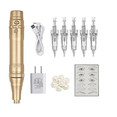 BaseKey Permanent Makeup Kits Safety / Professional / Best Quality 1pcsTattoo pen,5pcs Cartrige Needles,1pcs connect line,1pcs Power Adapter,1pcs Practice skin,8pcs finger cot. Recommended for