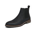 Men's Boots Dress Shoes Chelsea Boots Plus Size Casual British Daily PU Breathable Comfortable Mid-Calf Boots Loafer Black Brown Fall Winter