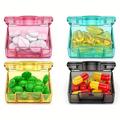 4pcs Small Pill Boxes, Mini Transparent Plastic Storage Box, Convenient To Carry Pill Storage Box, Compact Convenient For Travel