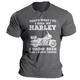 That's What I Do I Ride My Harley Motorcycle Tee Men's Graphic Cotton T Shirt Sports Classic Shirt Short Sleeve Comfortable Tee Street Holiday Summer Fashion Designer