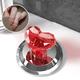 Transparent Heart Shaped Toilet Press Creative Multi Functional Toilet Toilet Tank Button Flushing and Lifting Cap Assistant