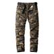 Men's Cargo Pants Cargo Trousers Trousers Camo Pants Print Multi Pocket Plain Camouflage Comfort Breathable Full Length Casual Leisure Sports 100% Cotton Fashion Chic Modern Black Army Green