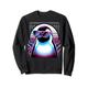 Cool Penguin 80er Retrowave 90er Vaporwave Emperor Penguin Sweatshirt