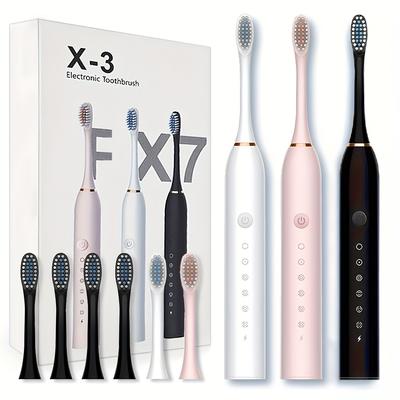Electric Toothbrush With Brush Heads For Men Women...