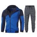 Per uomo Tuta Da Ginnastica Set di Abbigliamento Fitness Pantaloni da palestra Maglia da palestra Con cappuccio Sportivo Giornaliero Per eventi Morbido Color Block 1 2 3 Abbigliamento sportivo