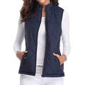 gilet da trekking da donna senza maniche, esterno, termico, caldo, ad asciugatura rapida, tasca con cerniera, morbido, invernale, tasca con cerniera, sportivo, grigio scuro, nero, bianco, caccia,