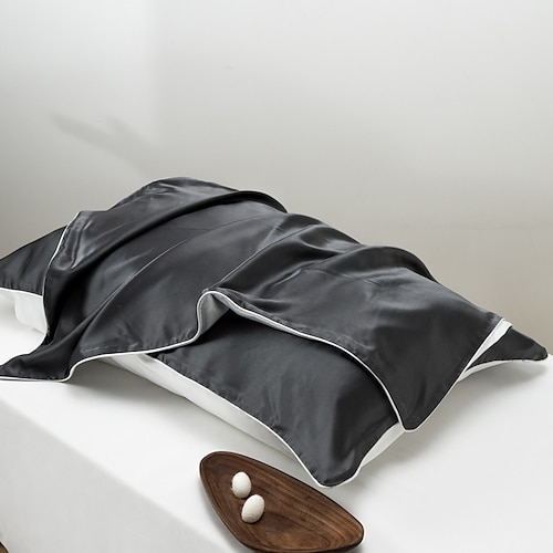 Federa in seta di gelso al 100% per la salute dei capelli e della pelle, fodera per cuscino in seta di lusso morbida e liscia, chiusura a busta per federa in seta naturale da 16 momme, 1 pezzo