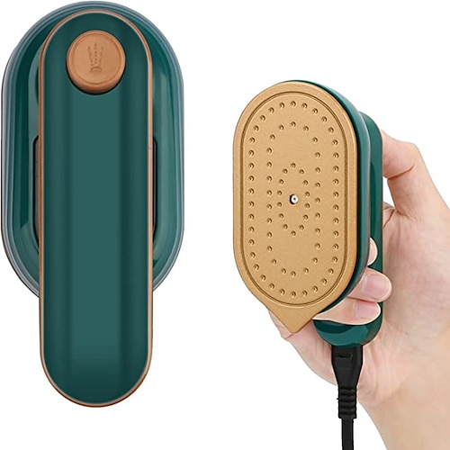mini ferro da stiro portatile portatile ferro da stiro a vapore - piastra antiaderente in ceramica riscaldamento rapido 360 stiratrice per la casa viaggi d'affari cucito trapuntatura trasferimento di