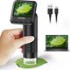 microscopio digitale portatile con 2 schermi lcd microscopio portatile tascabile 800x per bambini con fotocamera con lente d'ingrandimento elettronica regolabile per monete