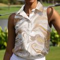 Per donna POLO Viola chiaro Cachi Senza maniche Protezione solare Superiore Abbigliamento da golf da donna Abbigliamento Abiti Abbigliamento