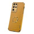 telefono Custodia Per Samsung Galaxy S25 S24 S23 S22 S21 Ultra Plus S20 A12 A32 S20 FE Copertura Posteriore Portatile Supporto ad anello Magnetico Tinta unita Pelle PU