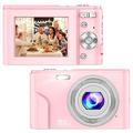 fotocamera digitale 1080p 48 mega pixel fotocamera vlogging con zoom digitale 16x mini fotocamere portatili compatte per principianti regalo di compleanno