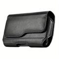 custodia per cintura in pelle orizzontale da uomo di moda custodia per fondina custodia per telefono supporto per telefono marsupio marsupio da viaggio casual per uomo all'aperto